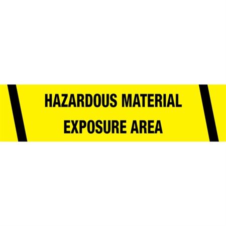Hazardous Material Exposure Area Barricade Tape
